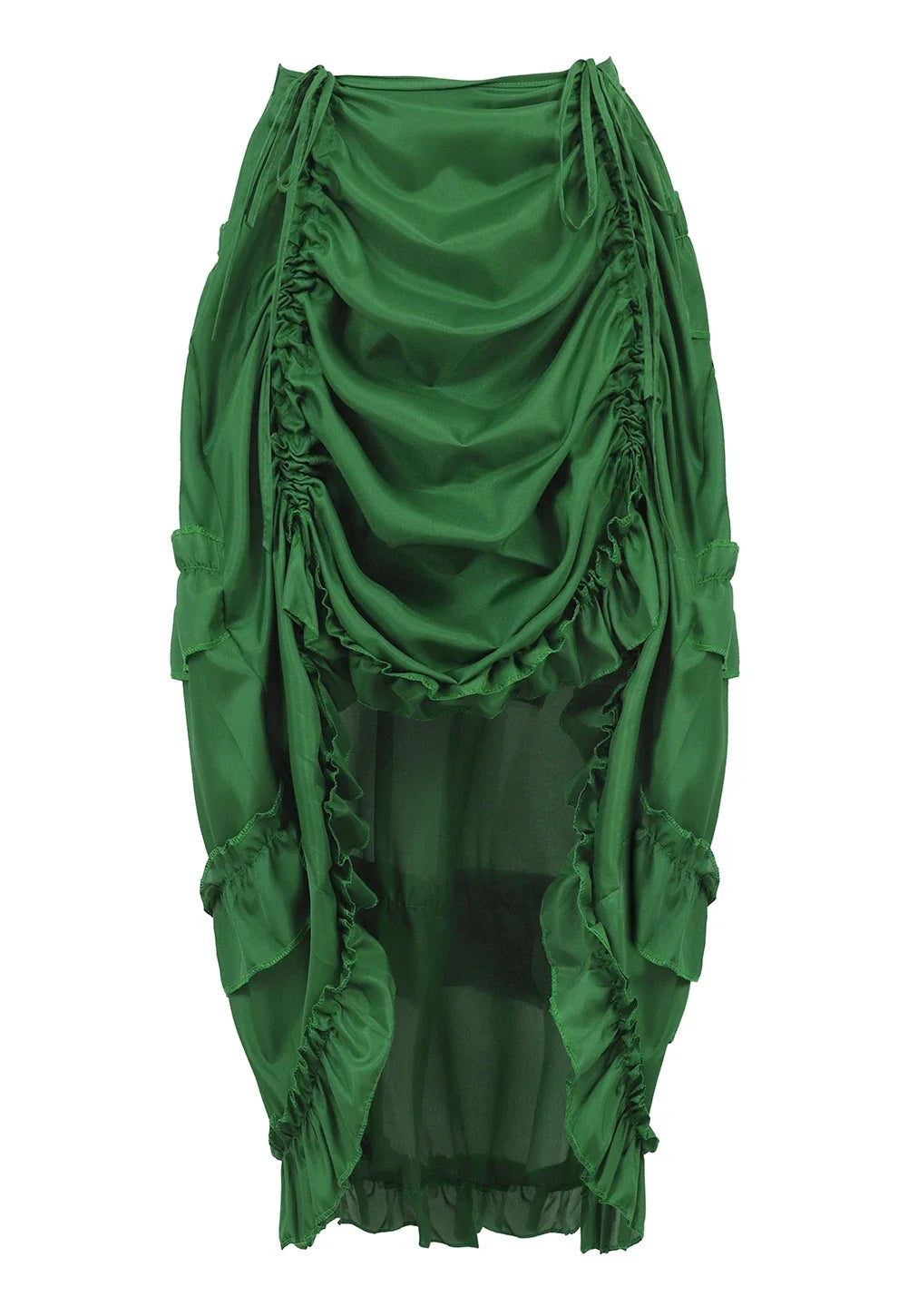 Red High Low Gothic Skirt
