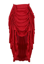 Red High Low Gothic Skirt