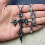 Gothic Cross Pendant Necklace
