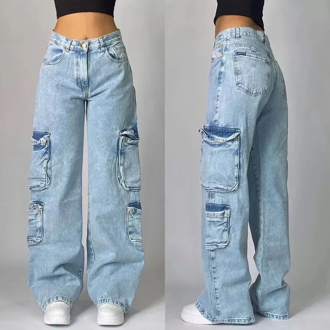Black Baggy Y2K Jeans