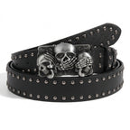 Black Rivet Punk Belt
