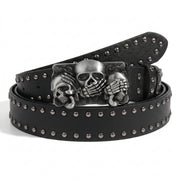 Black Rivet Punk Belt