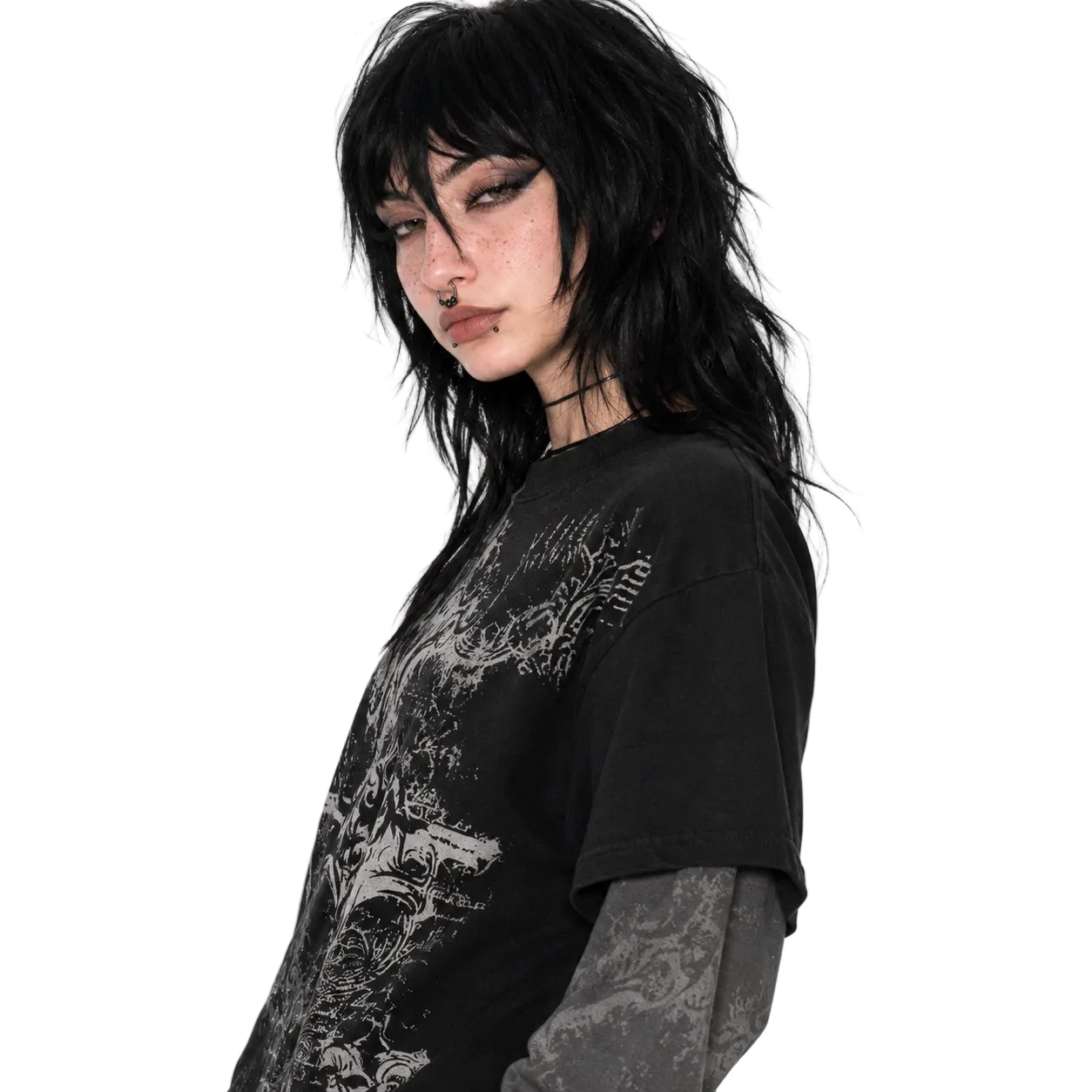 American Skull Oversized Tee