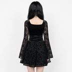 Black Gothic Lace Dress Collection — Mini, Corset & Maxi Variations