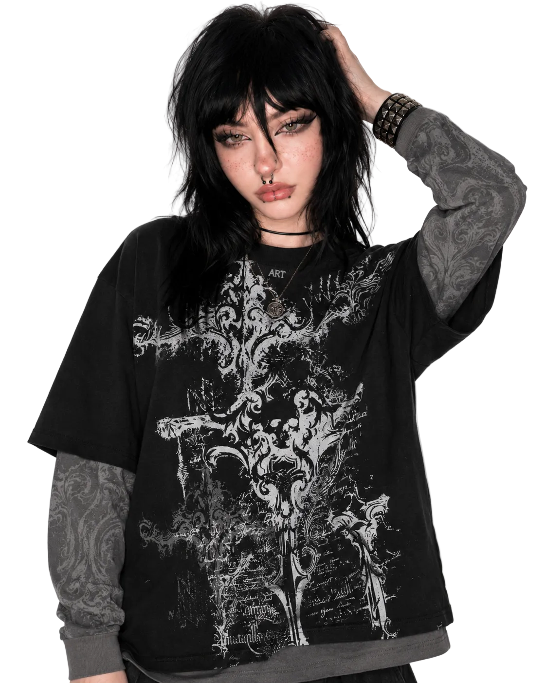 American Skull Oversized Tee