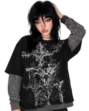 American Skull Oversized Tee