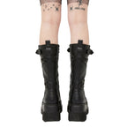 Goth Rivet Platform Boots