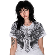 American Skull Oversized Tee