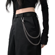 Metal Punk Layered Waist Chain