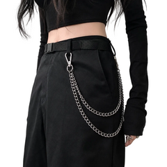 Metal Punk Layered Waist Chain