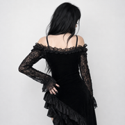 Black Gothic Lace Dress Collection — Mini, Corset & Maxi Variations