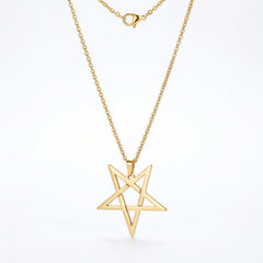Inverted Pentagram Pendant Necklace