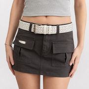 Rivet Punk Belt - Studded Goth Waist Belt
