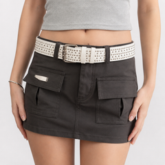 Rivet Punk Belt - Studded Goth Waist Belt