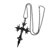 Gothic Cross Pendant Necklace