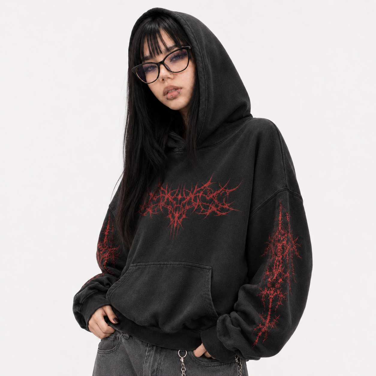Y2K Fleece Zip-Up Hoodie