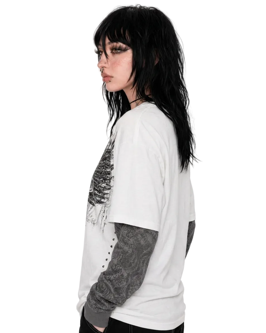 American Skull Oversized Tee