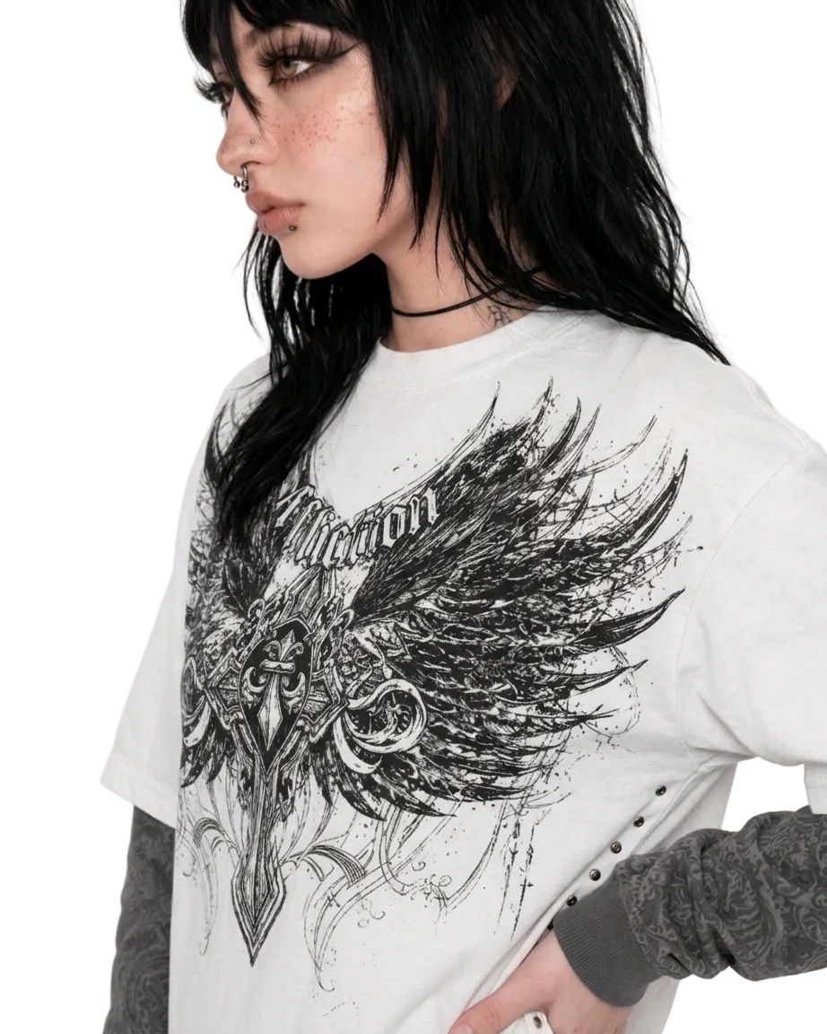 American Skull Oversized Tee