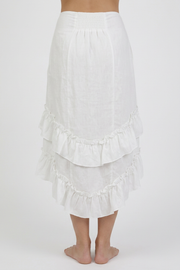 Red High Low Gothic Skirt