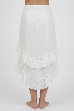 Red High Low Gothic Skirt