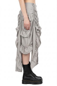 Red High Low Gothic Skirt