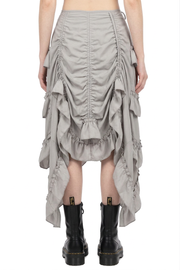 Red High Low Gothic Skirt