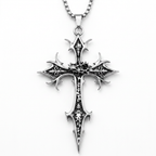 Gothic Cross Pendant Necklace