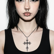 Gothic Cross Pendant Necklace