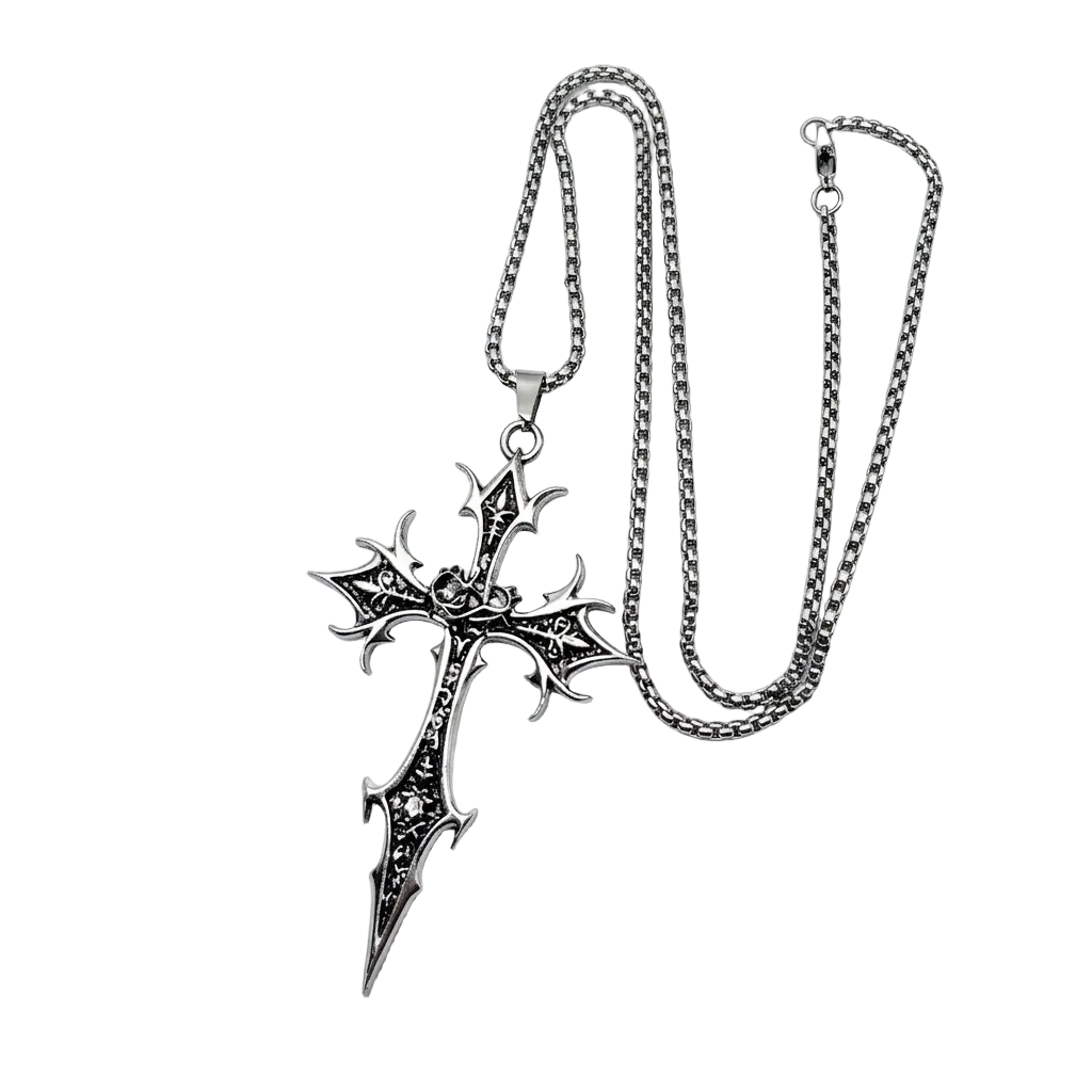 Gothic Cross Pendant Necklace