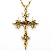 Gothic Cross Pendant Necklace