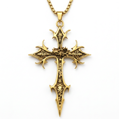 Gothic Cross Pendant Necklace