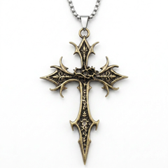 Gothic Cross Pendant Necklace