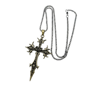 Gothic Cross Pendant Necklace