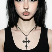 Gothic Cross Pendant Necklace