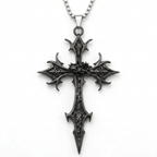 Gothic Cross Pendant Necklace