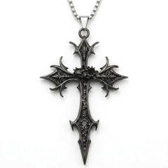Gothic Cross Pendant Necklace