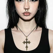 Gothic Cross Pendant Necklace
