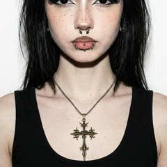 Gothic Cross Pendant Necklace