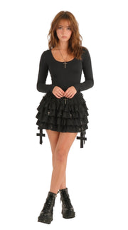 Gothic Mini Skirt Collection — Dark Alt Ruffle, Pleated & Denim Styles