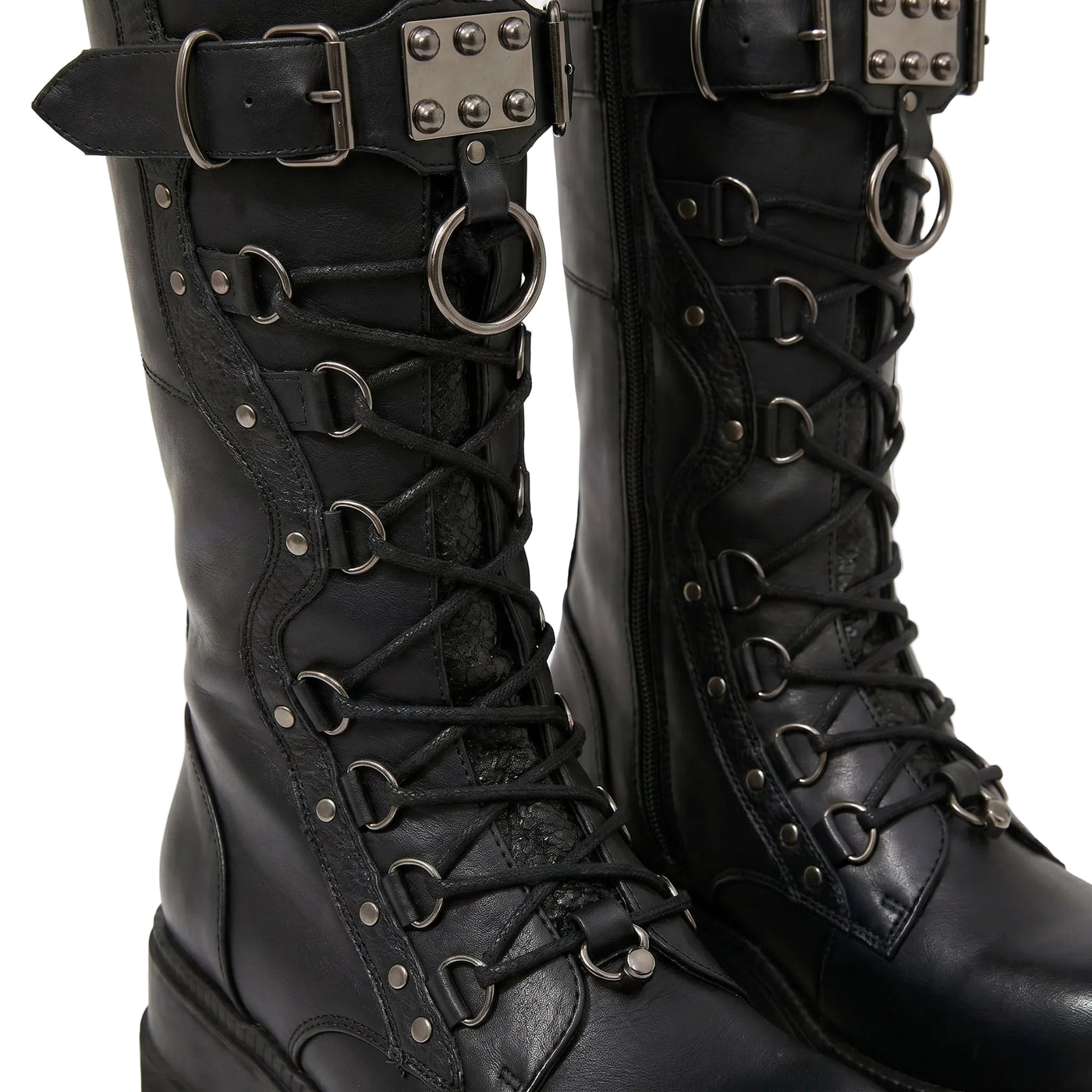 Goth Rivet Platform Boots