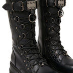 Goth Rivet Platform Boots