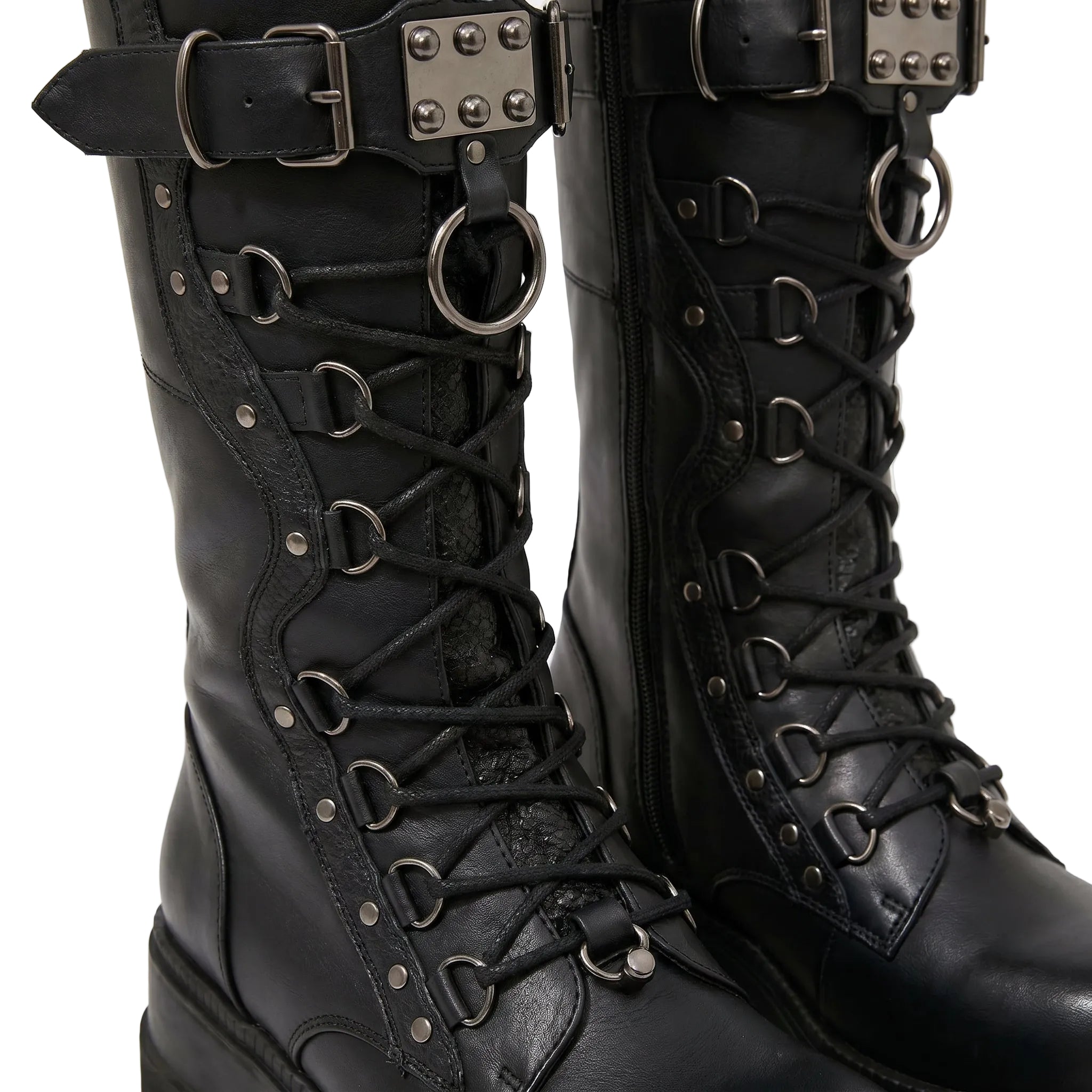 Goth Rivet Platform Boots