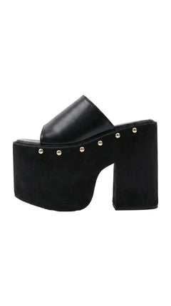 Platform Wedge Heel Sandals — 14 cm Heel, Gothic Dark Alt