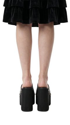 Platform Wedge Heel Sandals — 14 cm Heel, Gothic Dark Alt